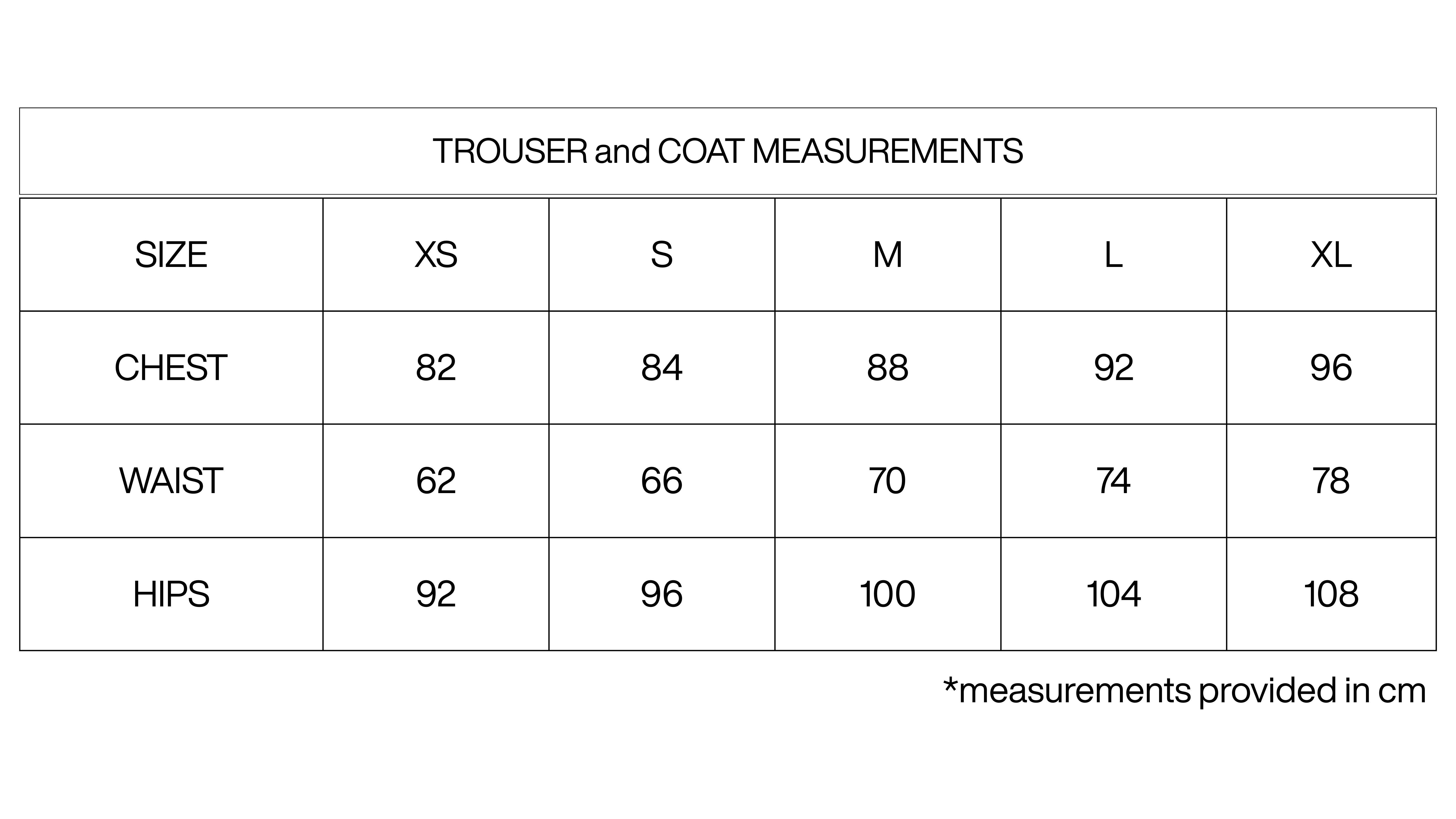 Size Guide