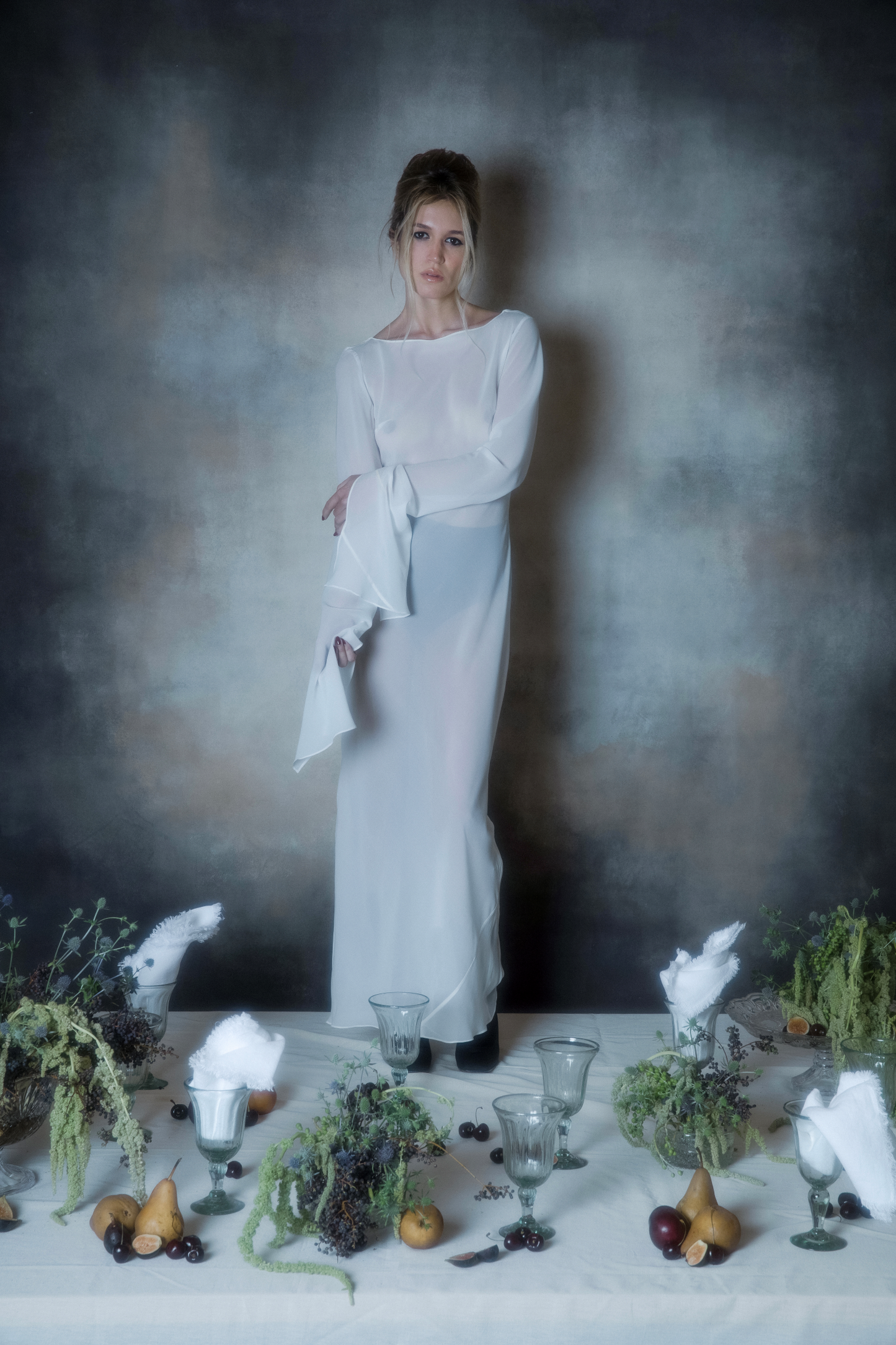 MIRROR SILK DRESS