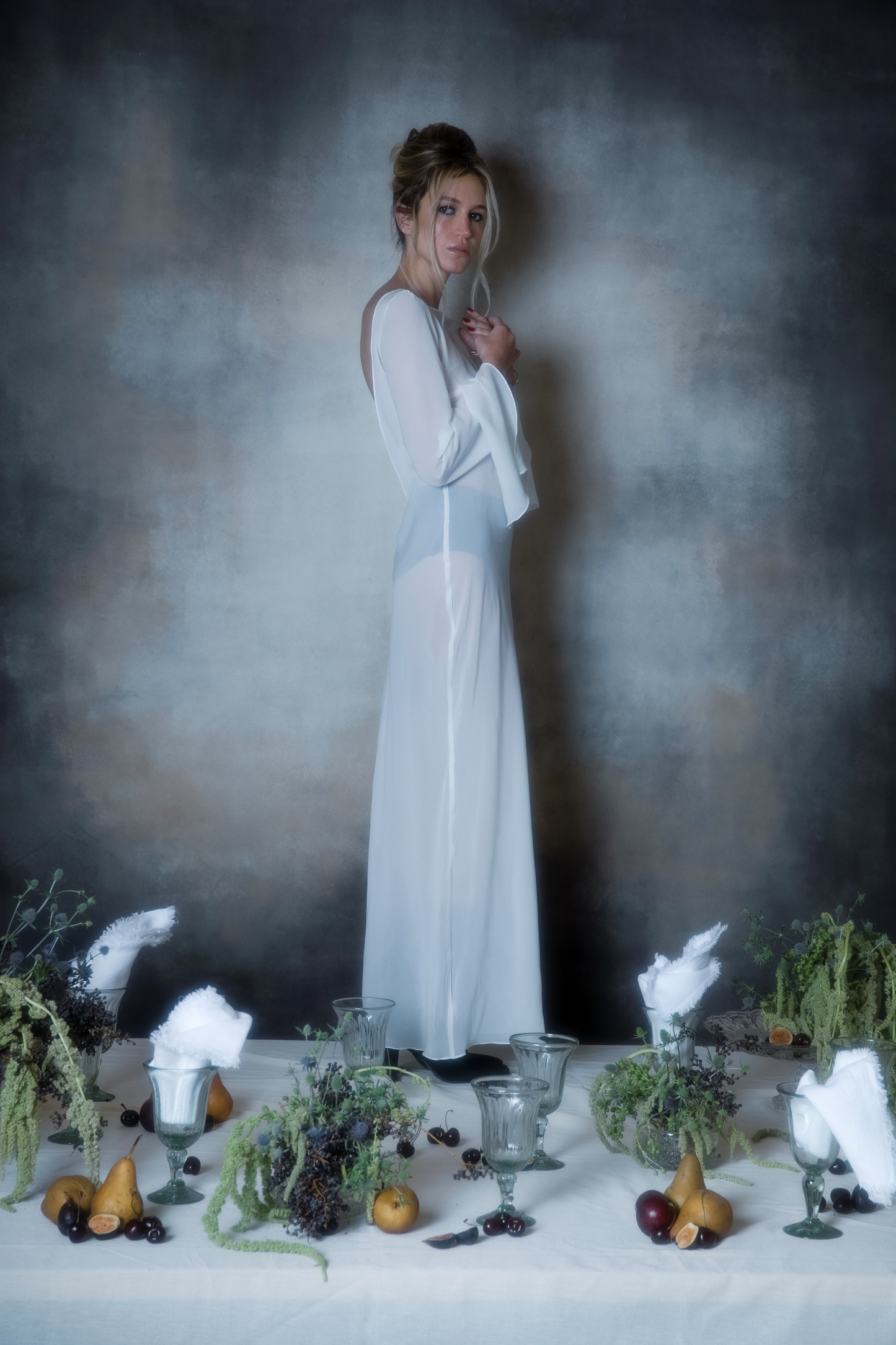 MIRROR SILK DRESS