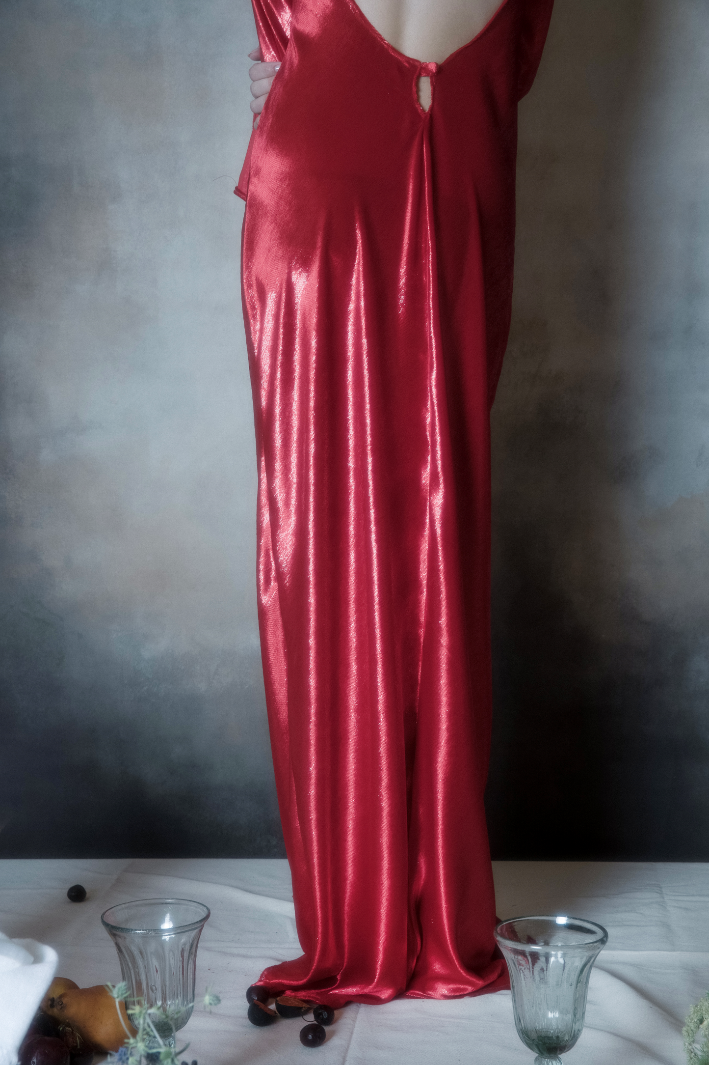 MIRROR VELVET DRESS
