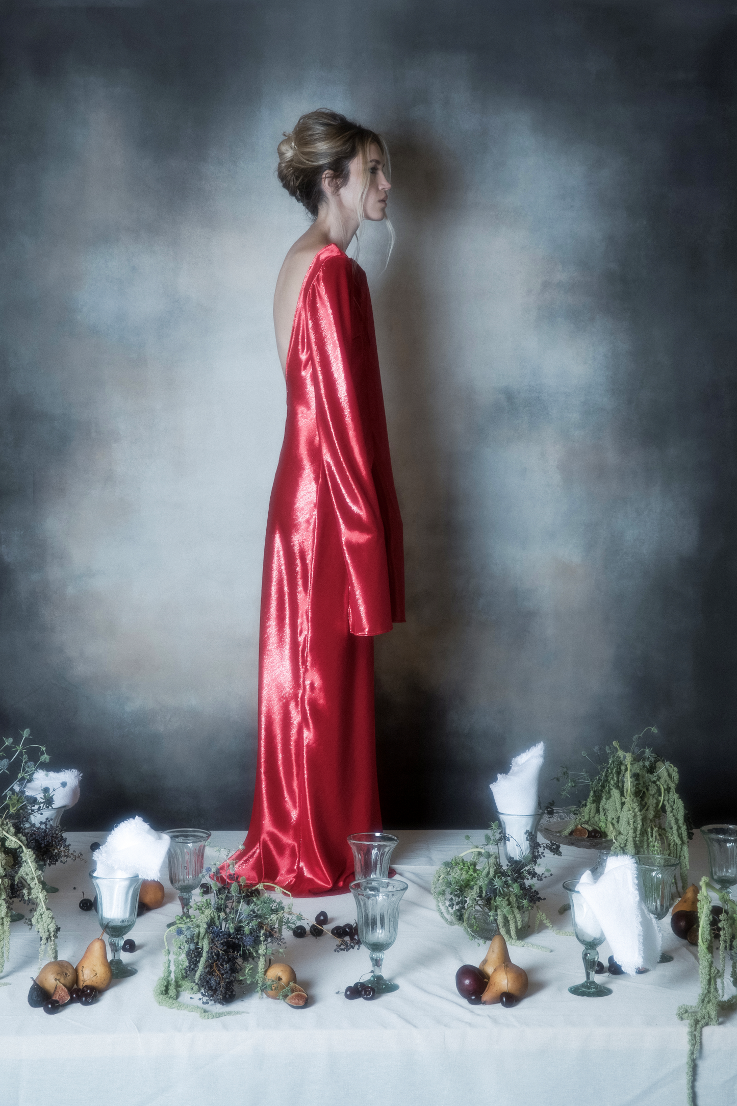 MIRROR VELVET DRESS