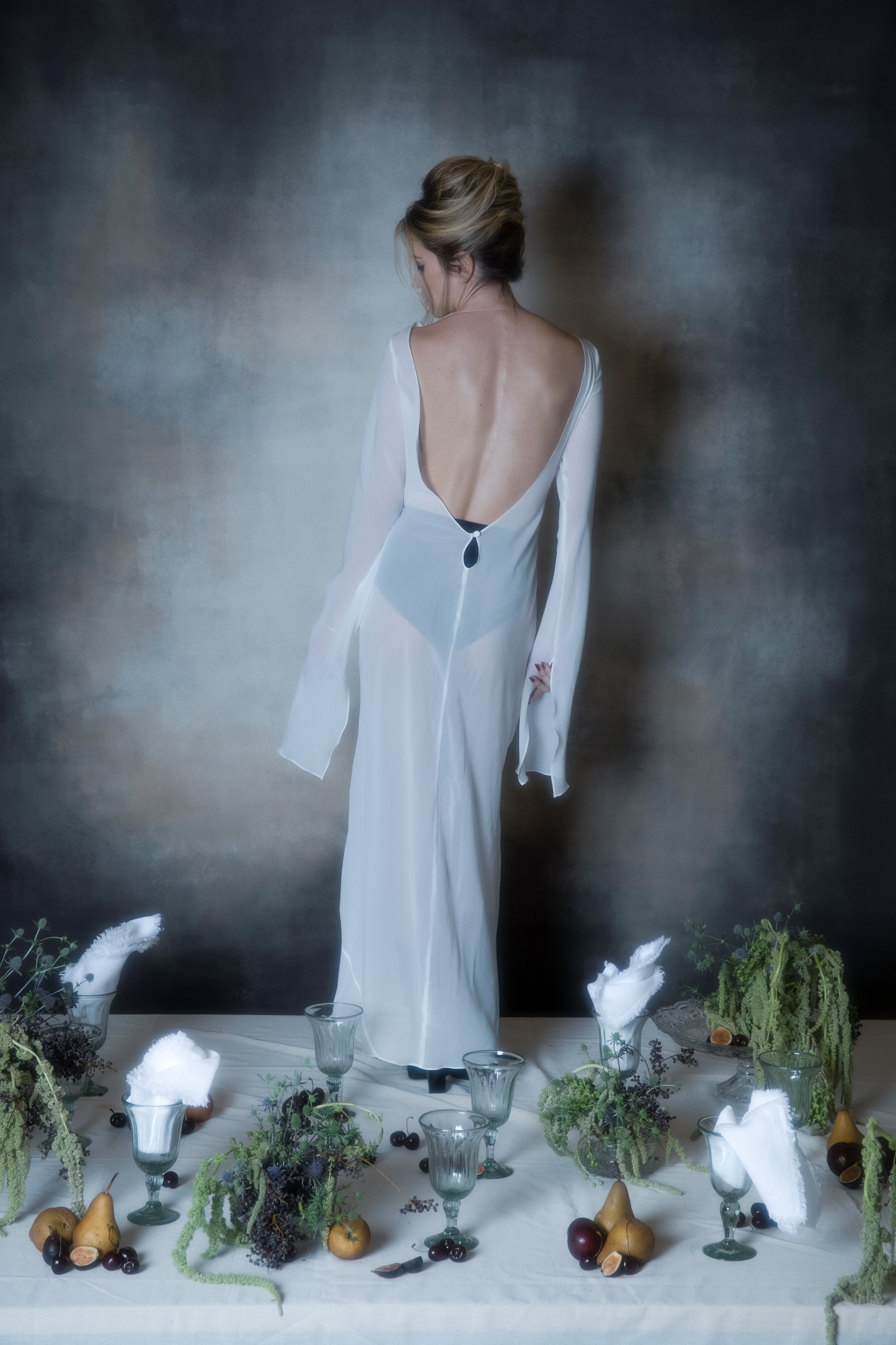 MIRROR SILK DRESS