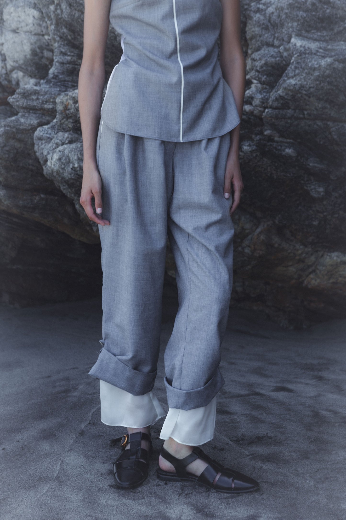 HOMME LAYERED PANTS